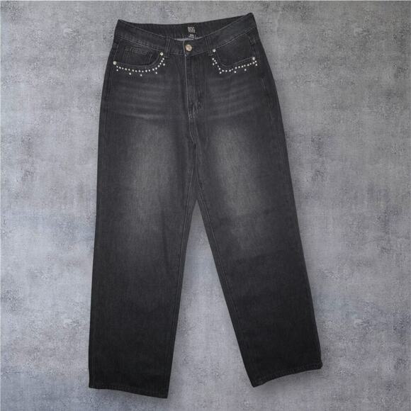 BDG Urban Outfitters Black Studded Straight Leg Jeans – W30 – NWT - Picture 1 of 6